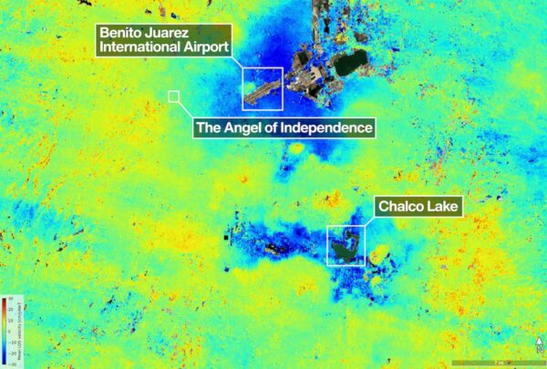 NASA confirma que la Ciudad de México se hunde más de dos centímetros al mes
