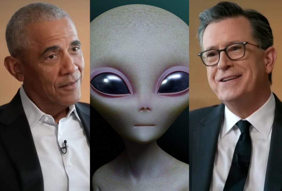 Obama vuelve a hablar de aliens y Stephen Colbert le exige ‘decir la verdad’