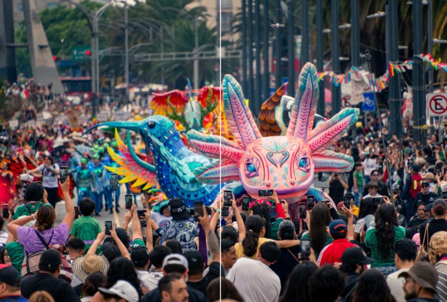 Las piezas permanecerán expuestas entre el Ángel de la Independencia y la Estela de Luz después del desfile | Imagen: Gobierno CDMX