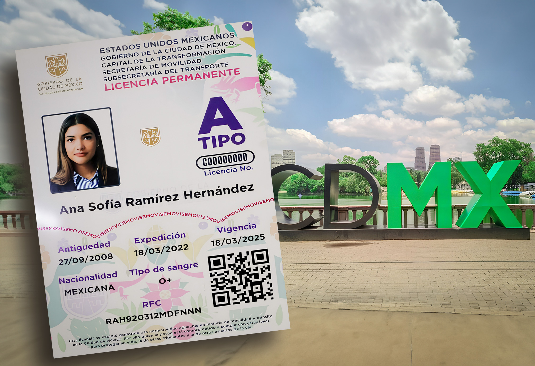 Licencia de conducir permanente