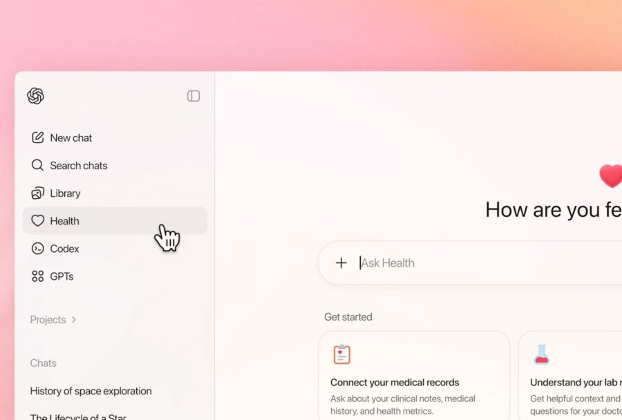 ChatGPT Health puede comparar resultados, resumir cambios y contextualizar información de Apple Health y registros médicos | Imagen: OpenAI