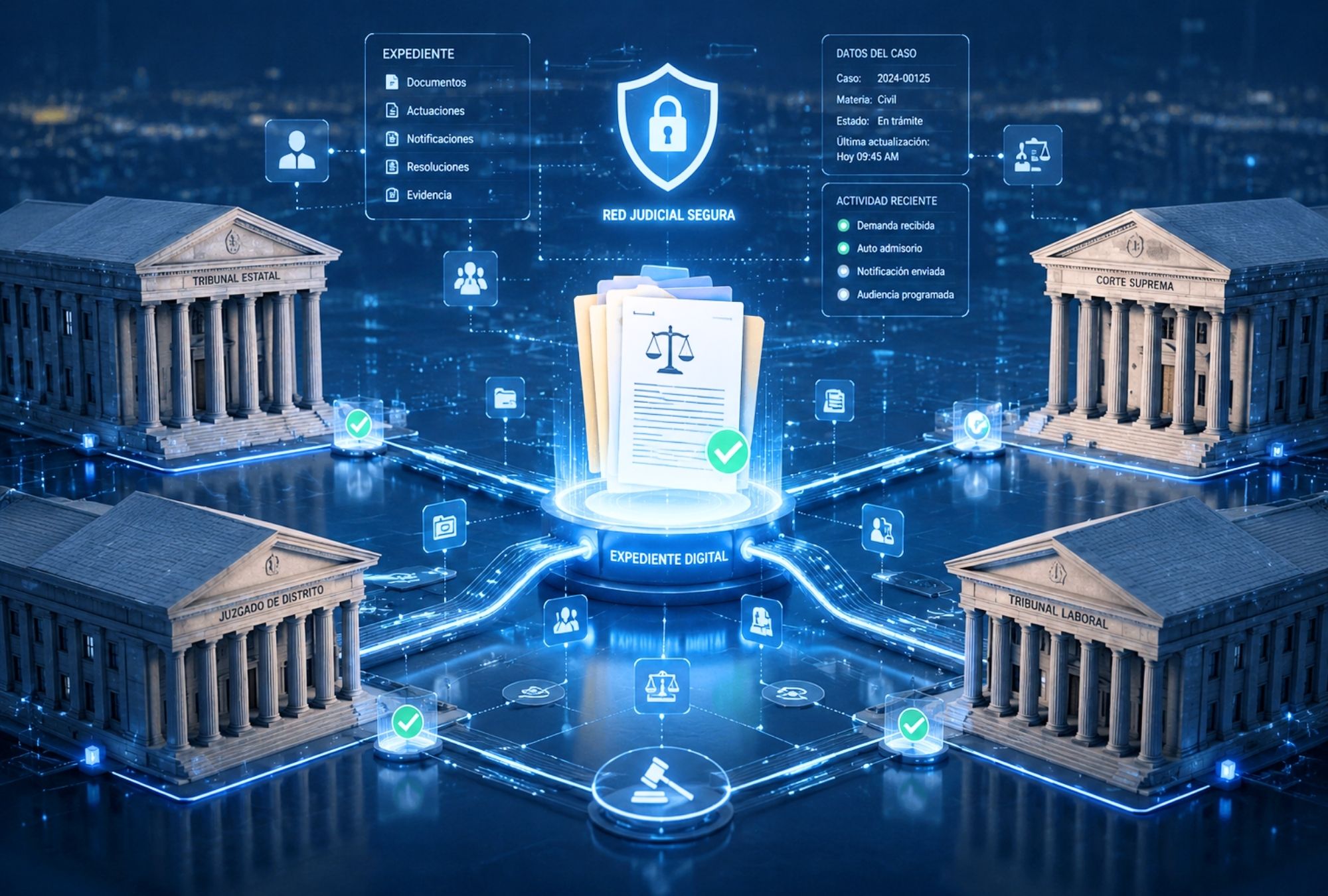 La justicia digital requiere información trazable, verificable y compartida de forma segura entre instituciones.