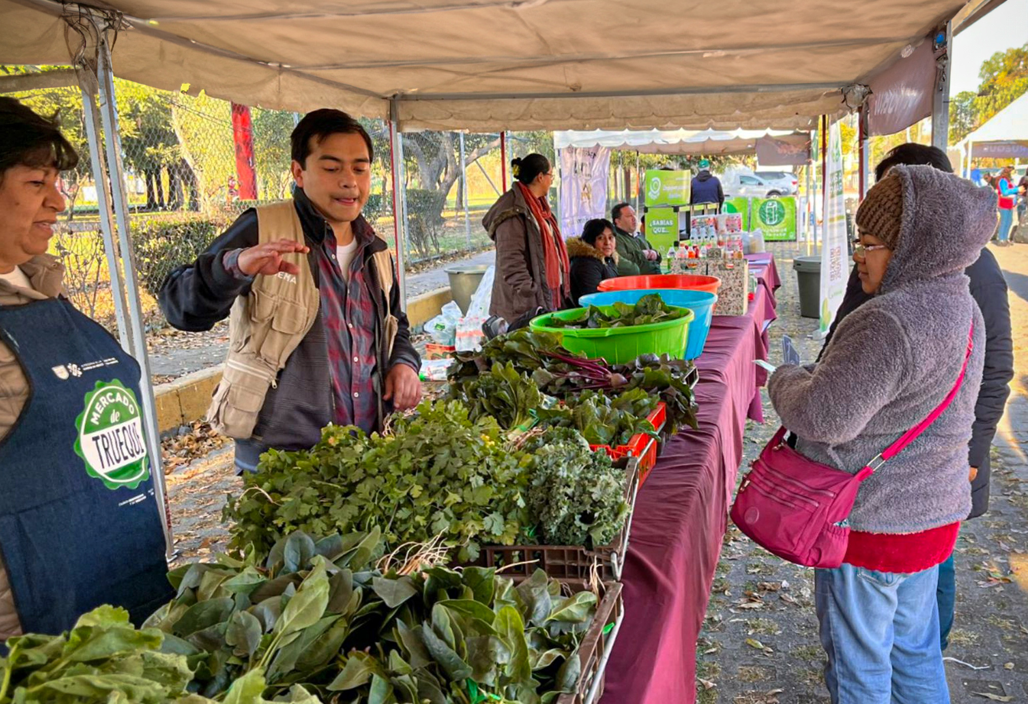 El Mercado de Trueque transforma residuos reciclables en puntos verdes para canjear productos sustentables.