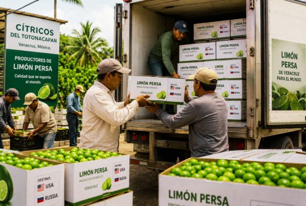 Productores veracruzanos exportan sus primeras 40 toneladas de limón persa a Estados Unidos y Rusia