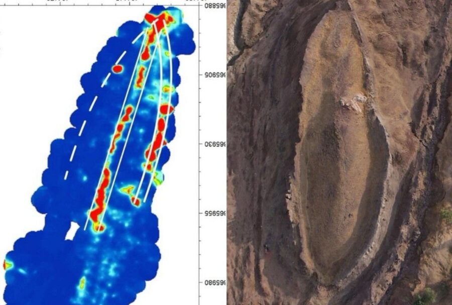 La formación Durupınar, en el este de Turquía, ha sido relacionada durante décadas con la búsqueda del Arca de Noé | Imagen: Noah’s Ark Scans