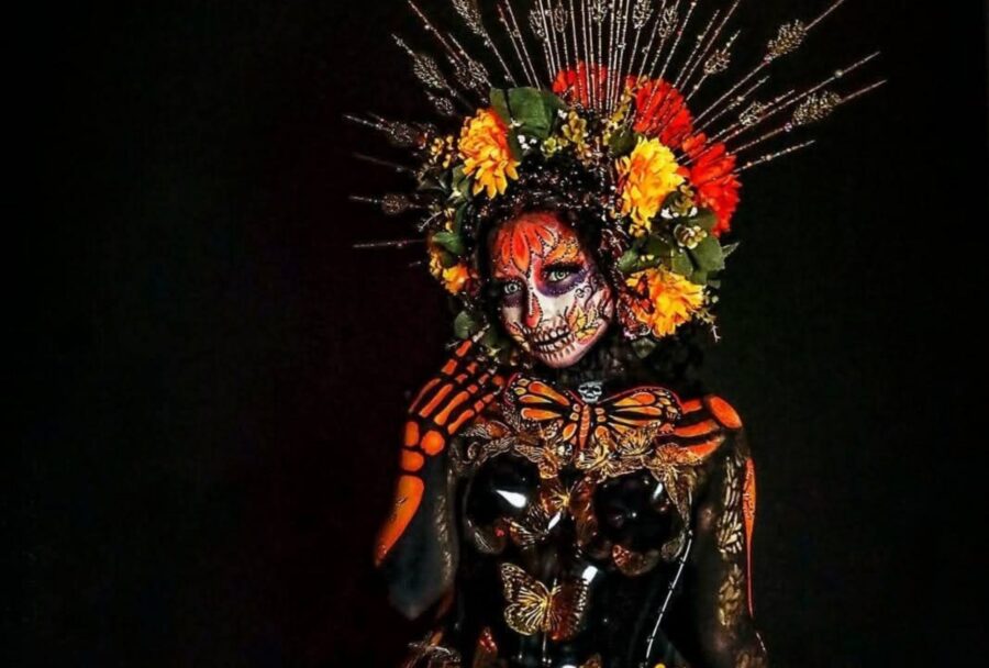 Guerra de Catrinas reúne técnicas de maquillaje artístico, body painting, caracterización, vestuario y efectos especiales | Imagen: Cortesía