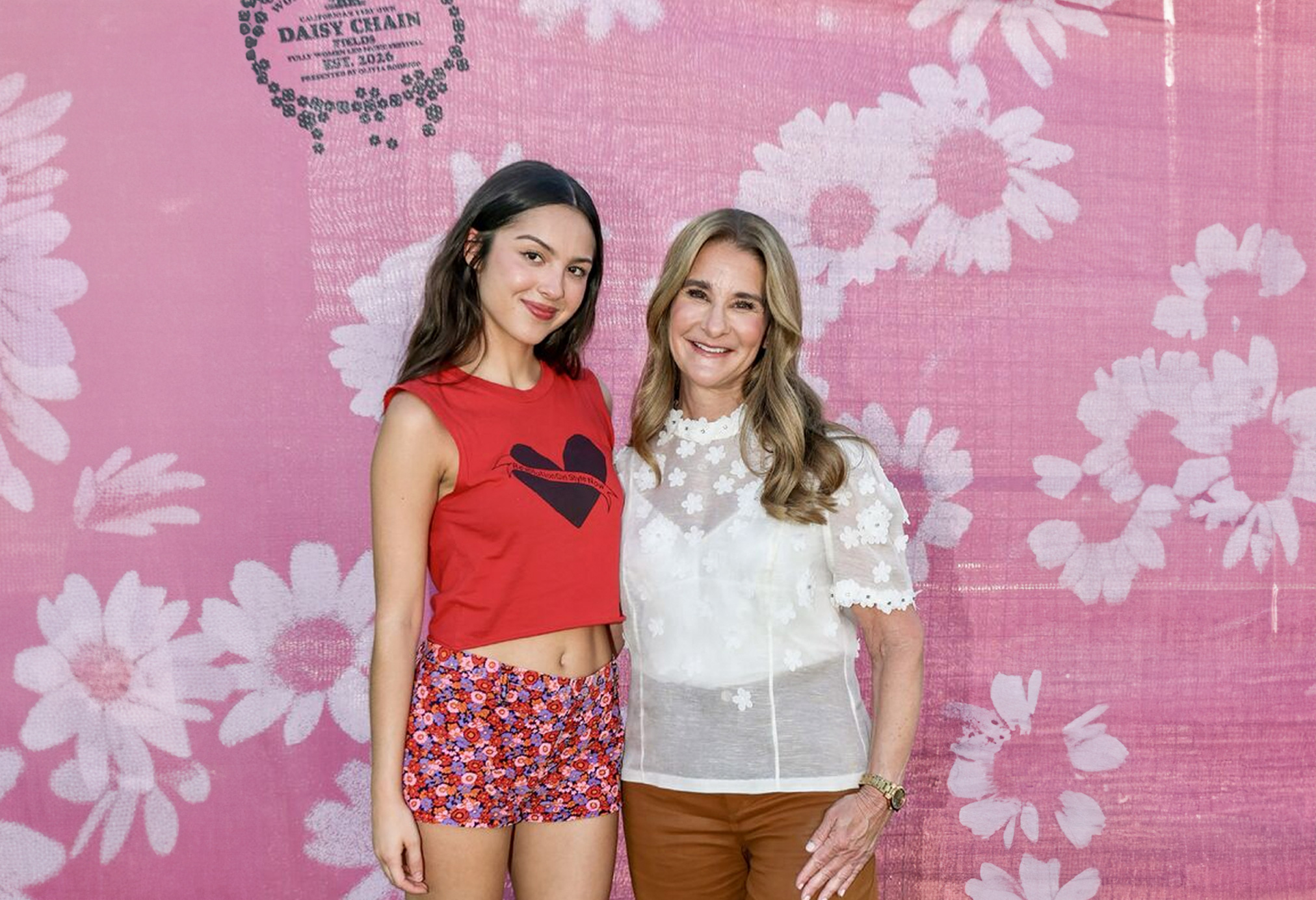 Olivia Rodrigo y Melinda French Gates