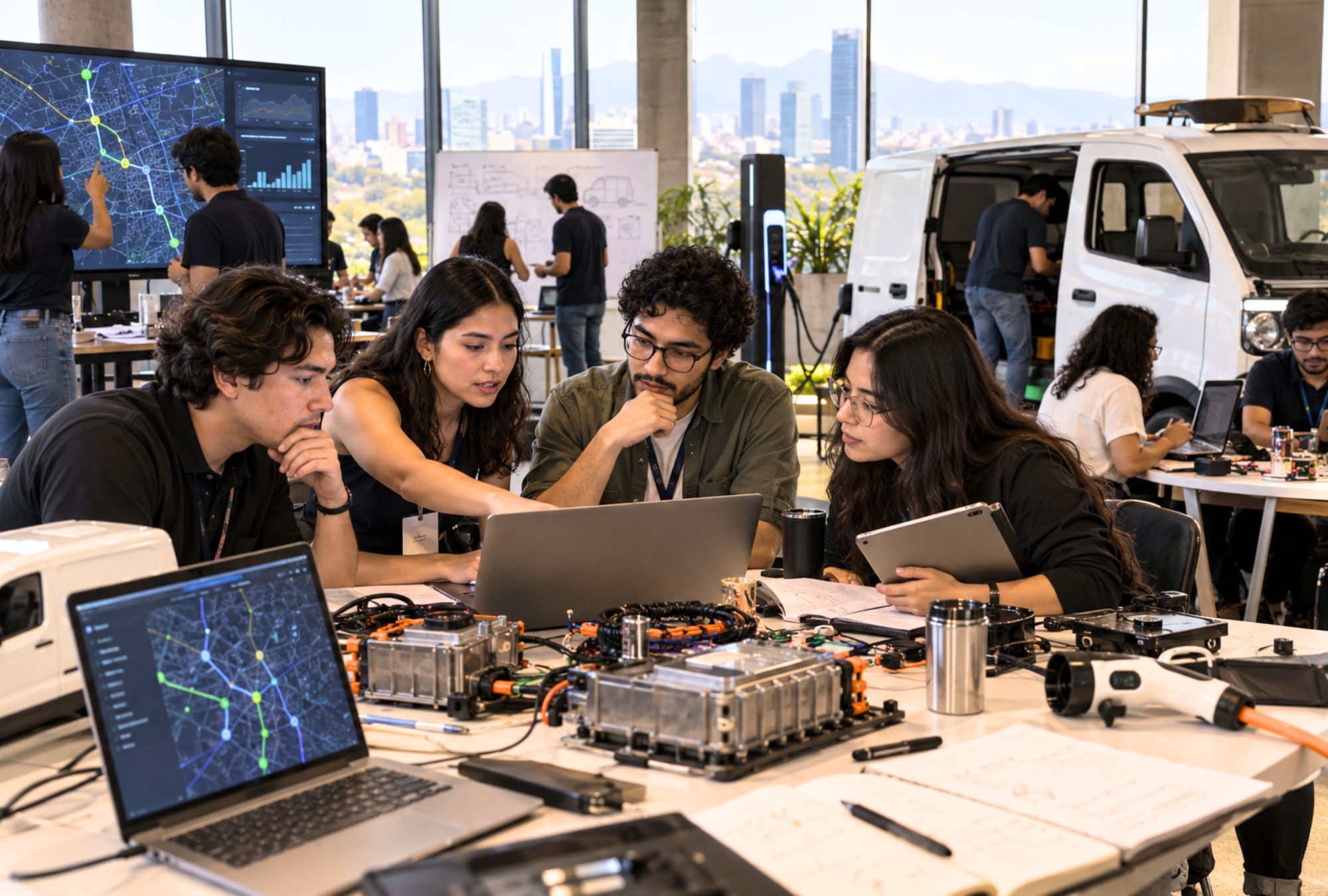 Más de 200 personas participaron en el Electro Hackatón CDMX.
